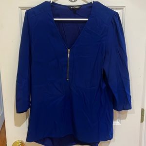 Express Silky Zip Blouse